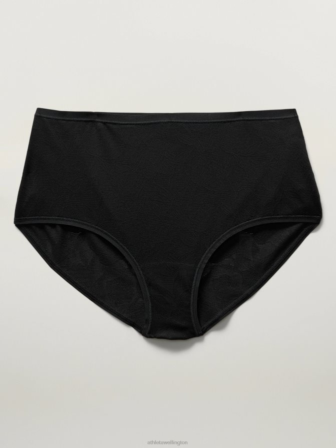 Athleta Women Black Lace Ritual Boyshort Underwear TZB4L0640