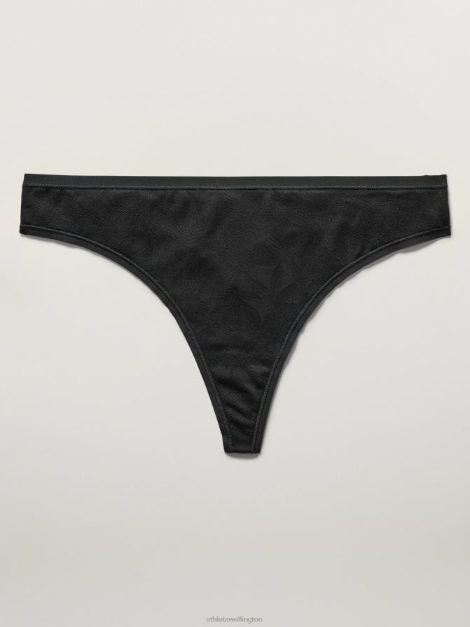 Athleta Women Black Lace Ritual Thong Underwear TZB4L0645