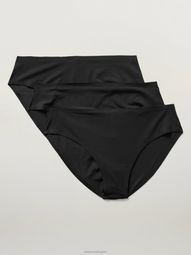 Athleta Women Black Ritual Bikini Underwear 3-Pack TZB4L0619