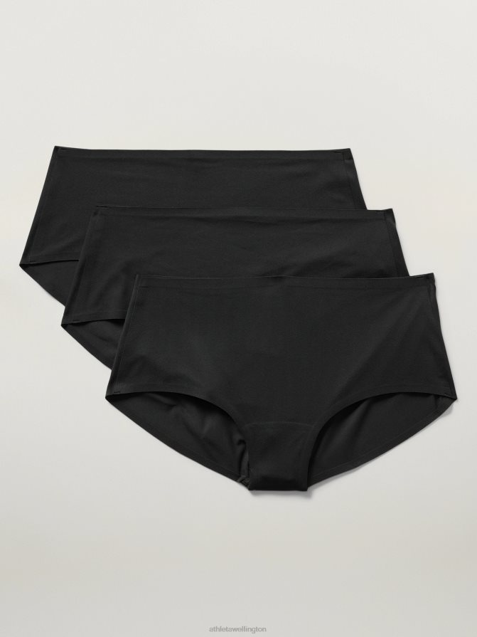 Athleta Women Black Ritual Boyshort Underwear 3-Pack TZB4L0622