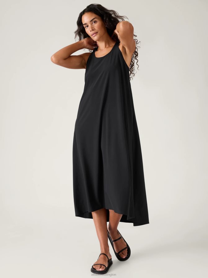 Athleta Women Black Presidio Traveler Maxi Dress TZB4L0750