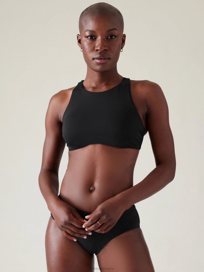 Athleta Women Black Maldives Bra Cup Bikini Top TZB4L0863